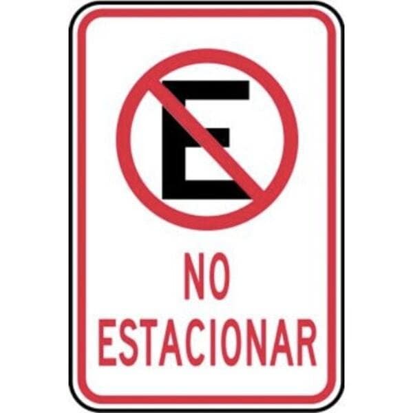 Accuform PARKING SIGN NO PARKING WITH SYMBOL SHFRP116RA - main